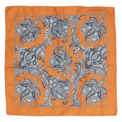Handkerchief (Orange, Blue, Multicolored) from Atlas Design Silk, Wool