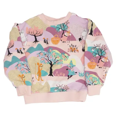 Sweatshirt (Pink, Multicolored) from Moomin by Martinex Elastane, Organic cotton
