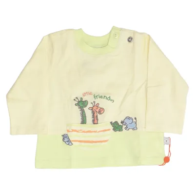 Långärmad t-shirt (Gul, Grön) från Liegelind Bomull