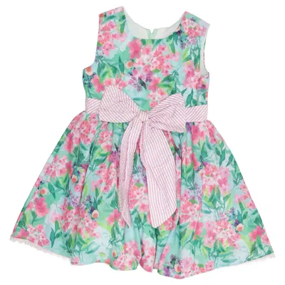 Dress (Green, Pink, Multicolored) from Rare Editions Polyester