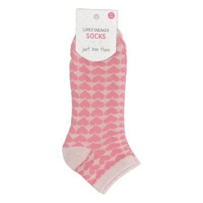 Socks (Pink) from Socks Cotton, Elastane, Metallic fiber, Polyamide, Polyester