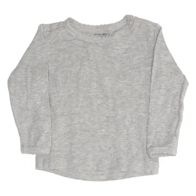 Långärmad t-shirt (Grå) från VRS Mini Basic Ekologisk bomull, Återvunnen polyester