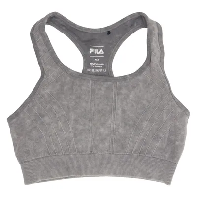 Sports bra (Gray) from Fila Elastane, Polyamide