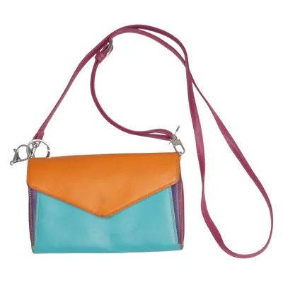 Shoulder-bag (Orange, Turquoise, Purple) from MyWalit Leather