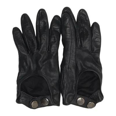 Leather gloves (Black) from Farraw Leather, Polyamide