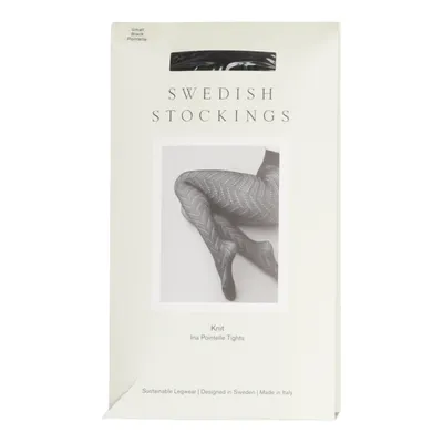 Nylon tights (Ina Pointelle) from Swedish Stockings Elastane, Polyamide