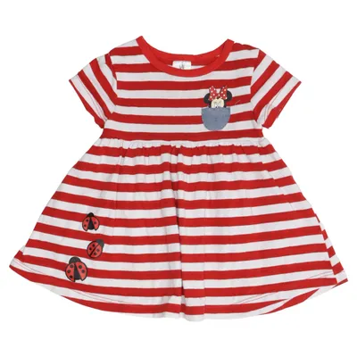 Robe (Rouge, Blanc) de Disney Baby Coton, Polyester