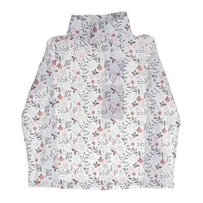 Långärmad t-shirt (Vit, Flerfärgad) från Tahari Bomull, Elastan