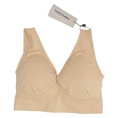 Bralette (Beige) van Creamy Fabrics Elastaan, Polyamide