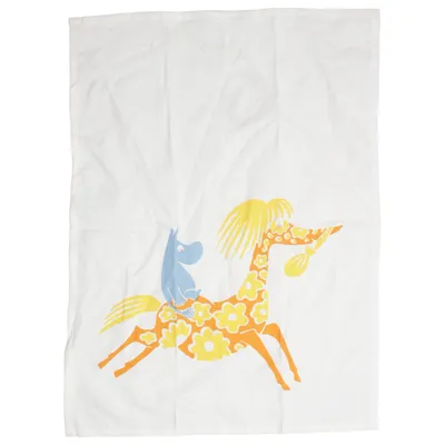 Torchon de cuisine (Blanc, Multicolore) de Moomin Coton