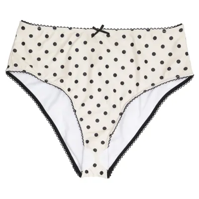 Bikiniunderdel (Beige, Svart) från Peek & Beau Elastan, Polyester