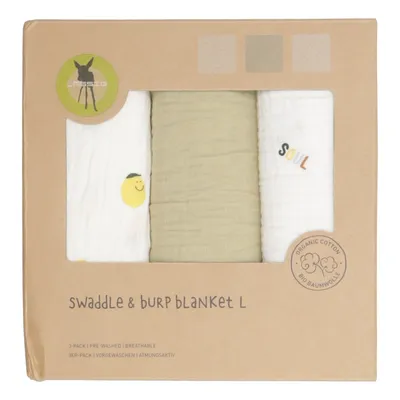 Couverture de bébé (Swaddle) de Lässig Coton biologique