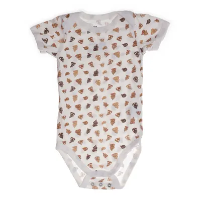 Body (Vit, Brun) från Libero Bomull