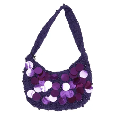 Handväska (Lila) från Parfois Akryl, Bomull