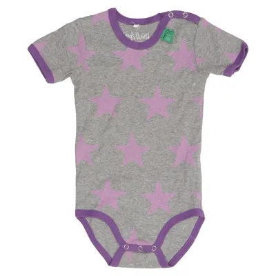 Body (Grå, Lilla) fra Fred's World by Green Cotton Økologisk bomuld