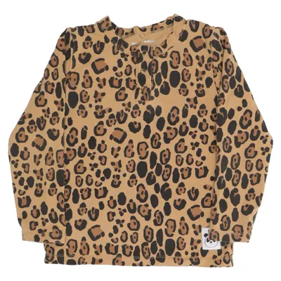 Långärmad t-shirt (Brun) från Mini Rodini Elastan, Lyocell