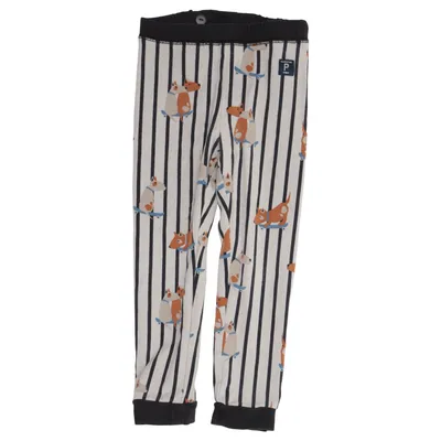 Pyjama broek (Grijs, Zwart, Meerkleurig) van Polarn O. Pyret Elastaan, Organisch katoen