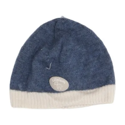 Bonnet (Bleu, Beige) de Lillelam Laine de mouton