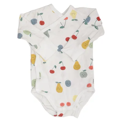 Body (Vit, Flerfärgad) från Lindex Baby Bomull, Elastan