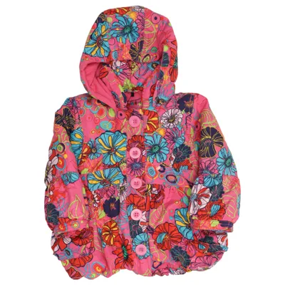 Winter jacket (Pink, Multicolored) from Just Kids Cotton, Polyamide, Polyester