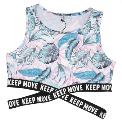 Sports bra (White, Multicolored) from Iefiel
