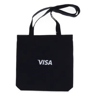 Sac en toile (Bleu) de Visa Coton recyclé, Polyester recyclé