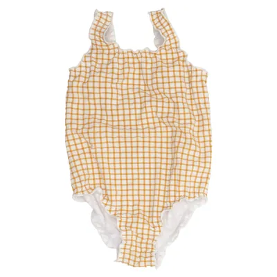 Maillot de bain une pièce (Blanc, Marron) de Zara