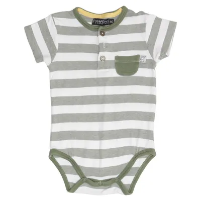 Body (Vit, Grön) från Pytteliten Bomull