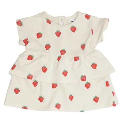Kjole (Beige, Rød, Grøn) fra Rikiki Bomuld, Elastan