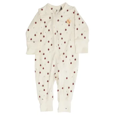 Barboteuse (Beige, Rouge) de Åhléns Kids Coton, Élasthane