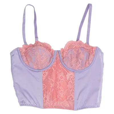 Bustier (Lilla, Pink) fra Urban Outfitters Bomuld, Elastan, Polyamid, Polyester