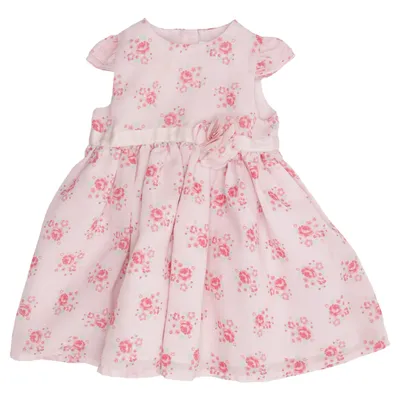 Kjole (Pink, Rød, Grøn) fra George Polyester