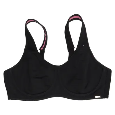 Sport-bh (Zwart) van City Chic Elastaan, Polyamide, Polyester