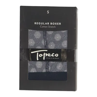 Kalsonger (Blå, Vit) från Topeco Bomull, Elastan