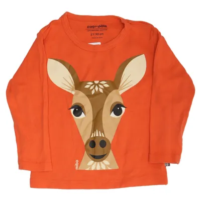 Long sleeve T-shirt (Orange) from Coq en Pate Organic cotton