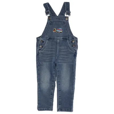 Tuinbroek (Blauw) van Playful Denim Katoen, Elastaan, Polyester
