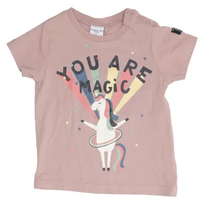 T-shirt (Rosa, Flerfärgad) från Polarn O. Pyret Ekologisk bomull