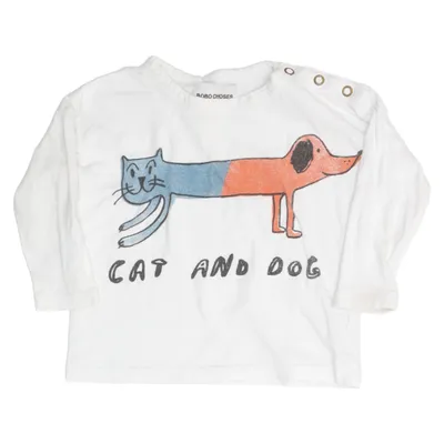 Lange mouwen shirt (Wit, Meerkleurig) van Bobo Choses Organisch katoen