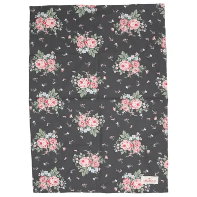 Kitchen towel (Black, Multicolored) from Greengate Cotton