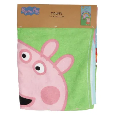 Badlakan (Rosa, Grön, Blå) från Peppa Pig Bomull