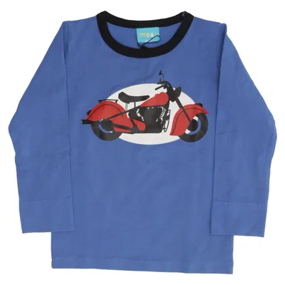 T-shirt à manches longues (Bleu, Multicolore) de Me&i Coton, Élasthane