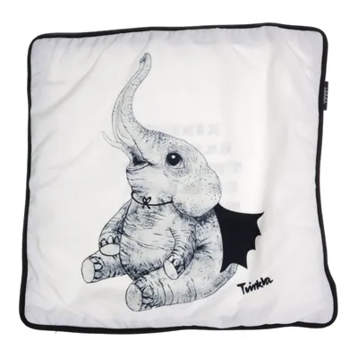 Prydnadskudde (Vit, Svart) från Jakobsdals Polyester