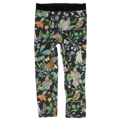 Leggings (Zwart, Meerkleurig) van Whooli Chen x H&M Katoen, Elastaan
