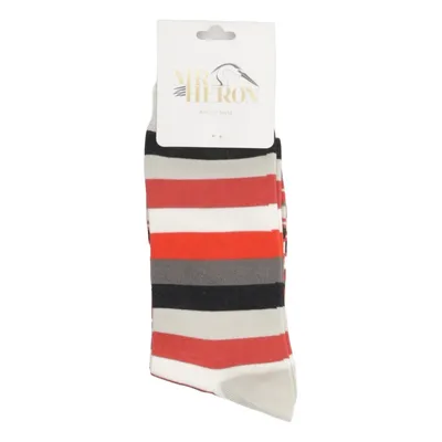 Chaussettes (Rouge, Gris, Multicolore) de Mr Heron Bambou, Coton, Élasthane, Polyamide, Polyester