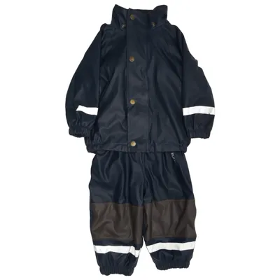 Regnställ (Blå, Grå) från Kuling Polyester, Polyuretan