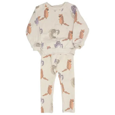 Tenue d'intérieur (Beige, Multicolore) de Mini Market Coton, Élasthane