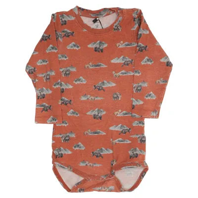 Body (Brown, Multicolored) from Name It Elastane, Modal, Organic cotton