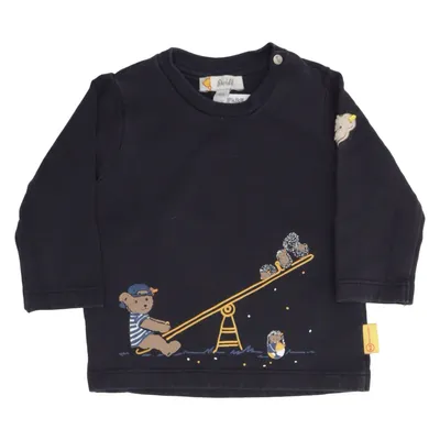 T-shirt à manches longues (Bleu) de Steiff Coton, Élasthane