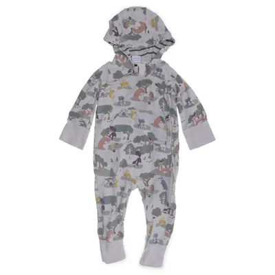Onesie (Grijs, Meerkleurig) van Polarn O. Pyret Elastaan, Organisch katoen