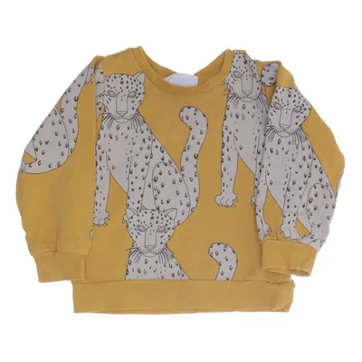 Collegetröja (Gul) från Mini Rodini Elastan, Ekologisk bomull